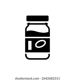 Jar of coconut oil with natural tropical background