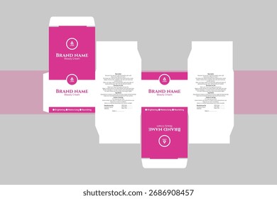 Jar cream box package design