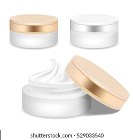 Jar of cream for the face for your design