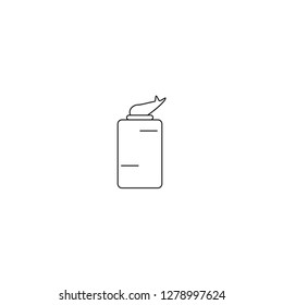 Jar of cream sign