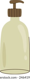 Frasco Con Ilustración vectorial De Crema