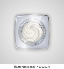 Jar of cream. Vector illustration