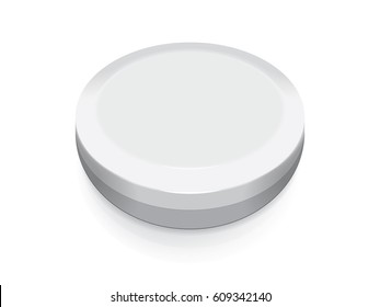 A jar of cream for your design and logo. It's easy to change colors. Vector EPS 10