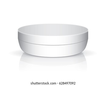 A jar of cream for your design and logo. It's easy to change colors. Mock Up. Vector EPS 10