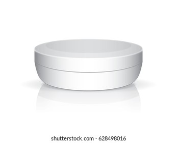 A jar of cream for your design and logo. It's easy to change colors. Mock Up. Vector EPS 10