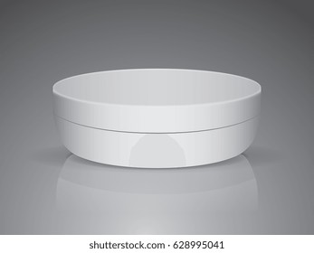 A jar of cream for your design and logo. It's easy to change colors. Mock Up. Vector EPS 10