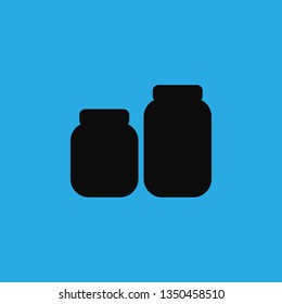 jar of drugs icon vector