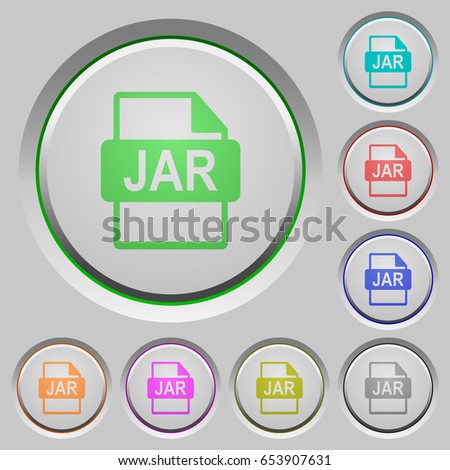 JAR file format color icons on sunk push buttons