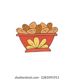 jar filled with dates icon Ramadan and Islamic Eid
