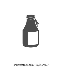 Jar flat icon. Vector illustration.