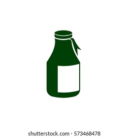 Jar flat icon. Vector illustration.