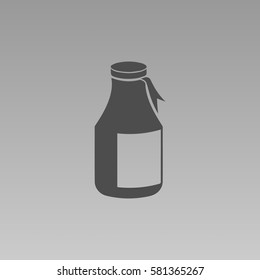 Jar flat icon. Vector illustration.