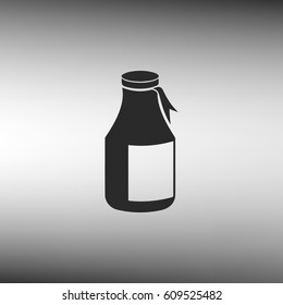 Jar flat icon. Vector illustration.