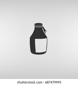 Jar flat icon. Vector illustration.