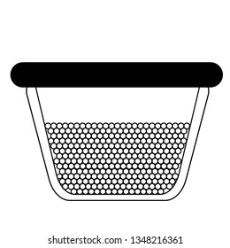 Jar flat illustration on white