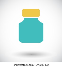 Jar. Flat vector icon for mobile and web applications. Vector illustration.