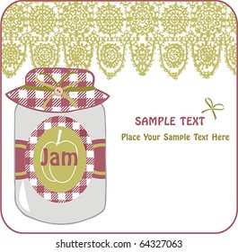 jar with fruit