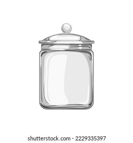 jar glass container cartoon. jar glass container sign. isolated symbol vector illustration