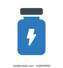 jar glyph colour vector icon