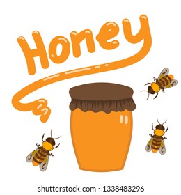 Jar of honey.