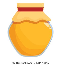 Jar honey icon cartoon vector. Organic product. Apiculture healthy food