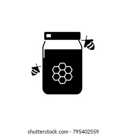 jar of honey icon. Element of farming and garden icons. Premium quality graphic design icon. Signs, outline symbols collection icon for websites, web design, mobile app on white background