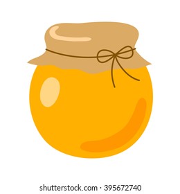 A jar of honey. Jam.