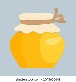 Jar of honey vector illustration