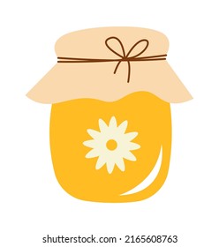 Jar of honey. Vector illustration