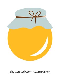 Jar of honey. Vector illustration