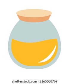 Jar of honey. Vector illustration