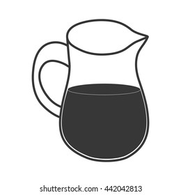 Jar icon. Bakery ingredient  design. Vector graphic