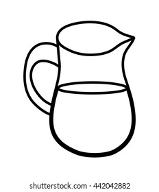 Jar icon. Bakery ingredient  design. Vector graphic