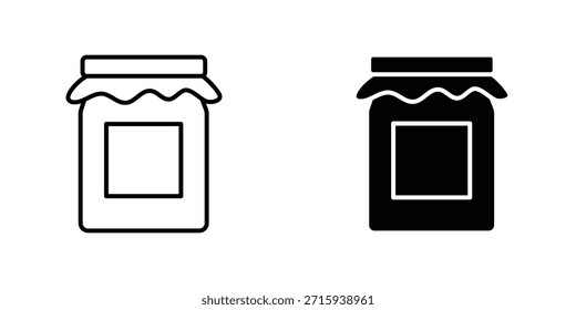 Coleção de design de ícone Jar. Sinal e símbolo vetorial para designs de interface do usuário