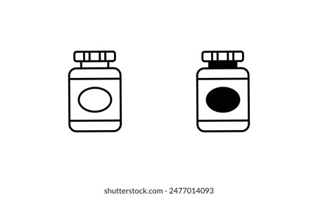 Jar icon design with white background stock illustration