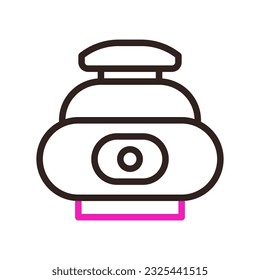 Jar icon duocolor pink black colour chinese new year vector element and symbol perfect.
