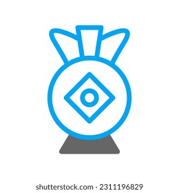 Jar icon duotone blue grey colour style chinese new year vector element and symbol perfect.