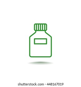 Jar icon flat.