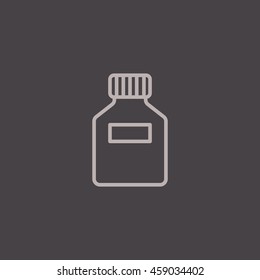 Jar icon flat.