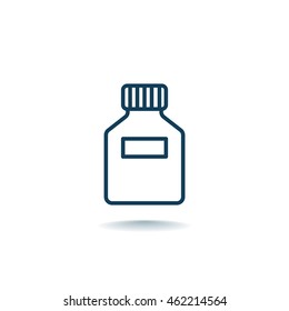 Jar icon flat.