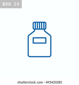 Jar icon flat.