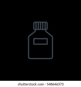 Jar icon flat.