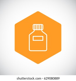 Jar icon flat.