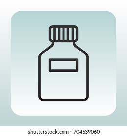 Jar icon flat.