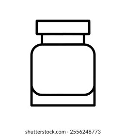 jar icon Flat symbol set outline