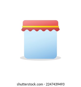 Jar Icon. Jar Logo. Vector Illustration. Isolated on White Background. Editable Stroke