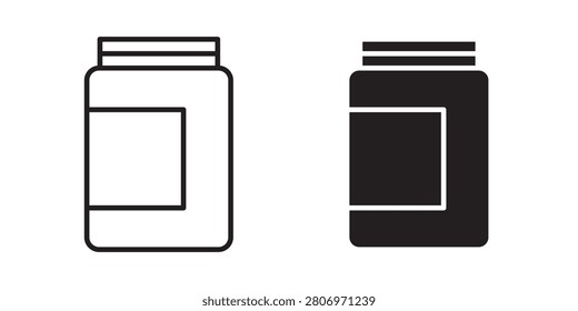 Jar icon mark in filled style..