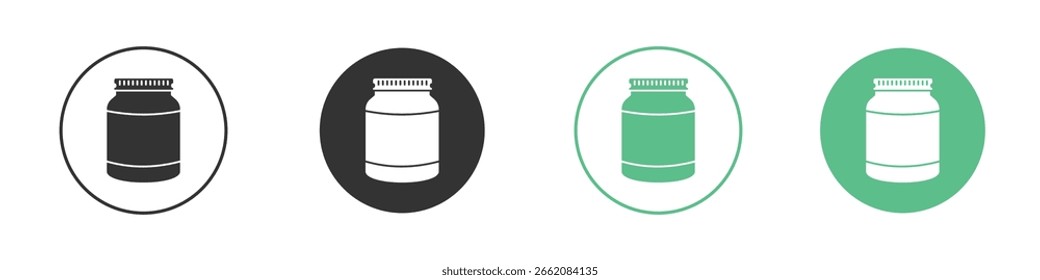 Glas-Symbol Minimale flache Linie Vektor-Symbol-Set.