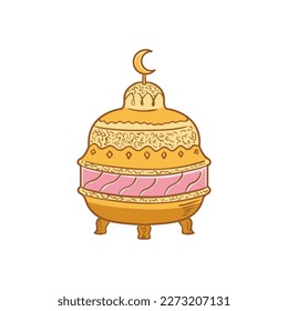 Jar-Symbol mit Moschee, Ramadan und Islamischer Oid