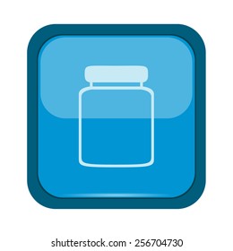 Jar icon on a blue button
